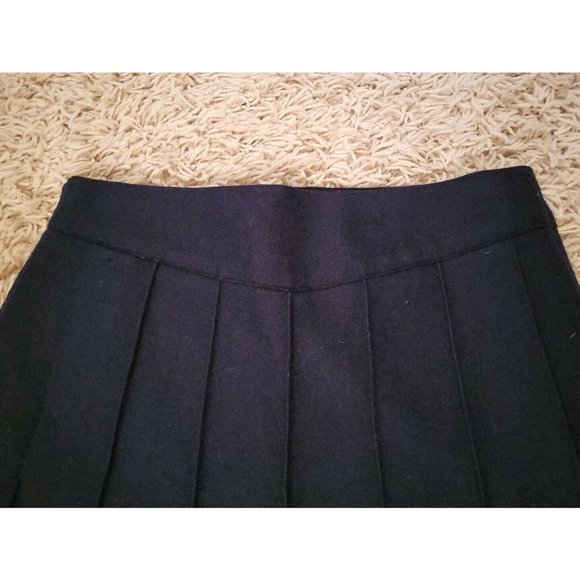 VTG NWT MARC JACOBS 100% Wool Black Pleated A-Line Maxi Skirt Size 10 Barneys NY - Picture 3 of 6